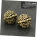Minkissy Copper Walnut Model Nut Ornament - Handmade Brass Photo Prop 3.5x3cm Decorative Balls for Home & Massage - Pure Copper Crafts - Buy Online on GoSupps.com