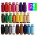 ilauke 50Pcs Bobbins Sewing Threads Kit - 400 Yards Polyester Thread Spools - Prewound Bobbins with Case for Brother Singer Janome - 25 Colors - Buy Online on GoSupps.com