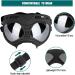 Ownpets Anti-UV Dog Glasses | Adjustable Sunglasses for Medium & Large Dogs | Windproof Design | Black Frame with Silver Lens - Buy Online on GoSupps.com