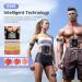 EMS Muscle Stimulator - 8 Modes & 15 Intensities Abdominal Trainer | USB Rechargeable Fitness Device with 10 Gel Pads for Belly Arms & Legs - Flame Violet - Buy Online on GoSupps.com