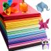 MIDUOLE Origami Paper Pack of 200 Sheets - 20 Vivid Colors - Double Sided - 6 Inch Square Easy Fold Paper for Kids Adult Beginners Training Arts & Crafts Projects.