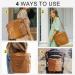 Miss Fong Large Leather Diaper Bag Backpack | 16 Pocket Organizer with Changing Pad & Insulated Pockets | Stroller Straps | Convertible Brown - Buy Online on GoSupps.com