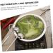 PRETYZOOM Dry Pot Amphora Hot Pot Chaffing Dishes Stainless Steel Cookware Flat Bottom Wok Pan Non Stick Frying Pans Stainless Steel Saute Pan Cookware for Kitchen Home Accessory 28X28X5.5CM Silver - Buy Online on GoSupps.com