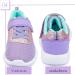 Girls Glitter Sneakers - Comfortable Sports Shoes for Kids | Velcro Fastener | 23 EU Violet Pink - Buy Online on GoSupps.com