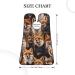 Fox Print Beard Bib Apron - Non-Stick Hair Catcher for Men | Perfect Shaving Gift | One Size Black - Buy Online on GoSupps.com