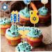 Abaodam 48pcs Hanukkah Insert wedding ceremony decorations wedding props birthday cake toppers menorah cupcake drink sticks chanukkah party supplies Wedding Cake Decoration Cakes Picks - Buy Online on GoSupps.com