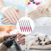 TIESOME 6Pcs Stainless Steel Sword Nail Files with Non-Slip Handle - Double Sided Sapphire File for Manicure Pedicure - Nail Care for Women and Men - Buy Online on GoSupps.com