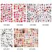 Decoration Red Lips Luxury Valentines Love Heart 3D Nail Stickers Decals(XF3389) - Buy Online on GoSupps.com