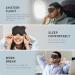 Lazebox 3D Contoured Cup Sleep Mask | Adjustable Strap, Soft Breathable Eye Cover | Blockout Light for Travel, Nap, Relaxation | Black-1 Pack - Buy Online on GoSupps.com