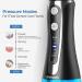 Cordless Water Flosser for Teeth Gums Braces - Rechargeable Portable Oral Irrigator Cleaner - Black - Buy Online on GoSupps.com