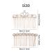 4 Pack Luxury Jeweled Rhinestone Hair Combs - Glitter Sparkly Metal Clips for Women - Buy Online on GoSupps.com
