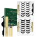 Rechoo Magnetic Lashes Kit 14 Pairs Natural Magnetic False Eyelashes with 3 Magnetic Eyeliner Reusable 3D Natural Magnetic False Eyelashes with Applicator Magnetic Lashes and Tweezers-A A-Daily & Nature
