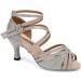 Ruybozry Women's Latin Dance Shoes - Silver Rhinestone Salsa Sandals High Heel YC-D27 Open Toes Size 36.5 EU - Buy Online on GoSupps.com