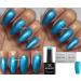 Bluesky Gel Nail Polish BLUE Color Turquoise Metallic Effect Autumn Winter Range WR05 UV LED Soak Off