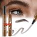 2PCS Glowly Secret - Glowly Secret Eyebrow Pen 2024 New Magic Eyebrow Pencil Magical Precise Waterproof Brow Pen Eyebrow Contouring Pen Waterproof and Smudge-Proof (Light Brown 2pcs)