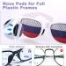 Curded Self-Adhesive Glasses Nasal Pads - 12 Pairs D-Form Slip-Proof Soft Silicone for Glasses Sunglasses & Reading Glasses (Black) - Buy Online on GoSupps.com