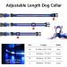 Masbrill Luminous LED Dog Collar - Waterproof & Adjustable Safety Band with 3 Flashing Lights for Small to Large Dogs (Blue XS 25-35cm) - Buy Online on GoSupps.com