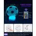 3D Football Night Light for Kids - Remote Control & 16 Colors | Perfect Football Gifts for Young Girls & Sports Fans - Buy Online on GoSupps.com