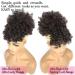 Afro Puff Drawstring Ponytail with 2 Bangs Afro High Puff Bun with Spring Curl Bangs and Afro Puff Bangs Clip in Hairpieces Pineapple Updo Ponytail with Bangs(2#) 1 ponytail+ 2 bangs #2 - Buy Online on GoSupps.com