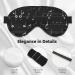Black Music Notes Print Double-Sided Eye Mask | Soft & Light Blocking Sleep Enhancer - International Shipping Available - Buy Online on GoSupps.com
