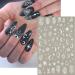 White Nail Art Stickers Set - Butterfly Snake Summer Designs | Self-Adhesive 3D Decals for Women Girls | DIY Manicure Supplies - Buy Online on GoSupps.com