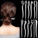 12 Pcs Ancient Hair Sticks Vintage Retro Hair Pins Long Hair Chopsticks Hairpin Chinese Japanese Hair Accessories for Women Girls for Hair Styling Buns Barrettes Clips  12 Styles (White)