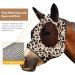 Harrison Howard Super Comfort Stretchy Fly Mask - Large Eye Space UV Protection & Breathability - Large Leopard Print - Buy Online on GoSupps.com