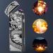 LcFun Rechargeable Lighter USB Electric Arc Lighter Plasma Lighters Cool Windproof Flameless Lighters with LED Display Power for Candle, Incense, Outdoor Camping (Black Dragon) - Buy Online on GoSupps.com