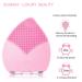 Sunmay Leaf Face Cleaning Brush & Massage Device Soft Silicone Timer & Memory Function Light Pink - Buy Online on GoSupps.com