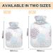 Hot Water Bottle 2L with Floral Cover - Dahlia Pattern for Pain Relief & Winter Warmth - Buy Online on GoSupps.com
