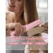 JMFONE Cordless Hair Straightener & Curler 2-in-1 | Portable USB-C Rechargeable Flat Iron | Fast Heat Adjustable Temp Perfect for Travel - Pink & Silver - Buy Online on GoSupps.com