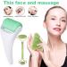 Facial Roller Set: Ice Roller, Jade Roller, Gua Sha Tool - Reduce Puffiness, Stress Relief - Buy Online on GoSupps.com