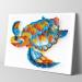 Quilling Kit for Adults - Handmade DIY Craft Set for Paper Filigree Art - Blue Turtle Design - Perfect Gift Idea - 8x10 Inch - Buy Online on GoSupps.com