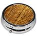 Gold Sequin Sparkle Round Pill Box | 3 Compartment Portable Travel Medicine Organizer - Mini Decorative Pill Case for Vitamins & Tablets - Buy Online on GoSupps.com