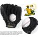 Zyyrss Baseball Glove for All Ages | Softball & Sports Stroke PU Leather Left-Hand Glove | 10.5 Inches Black - Buy Online on GoSupps.com