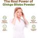 Go Nutra Organic Ginkgo Biloba Powder 8 oz. | Pure Ginkgo Biloba Supplements, Ginkgo Leaf Powder, (8oz.) - Buy Online on GoSupps.com
