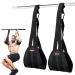 DMoose Hanging Ab Straps for Pull Up Bar & Abdominal Muscle Building, Rip Resistant and Padded Arm Support for Ab Workout, Ab Sling Straps for Knee and Leg Raises, Pull Up Straps for Men and Women Black