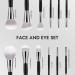Enther & LaFeel 12pcs Makeup Brush Set with Bag - Professional Travel Eye Brushes for Foundation, Concealers, Blush, and Eye Shadows - Buy Online on GoSupps.com