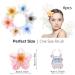 Yeah Boom 6-Piece Flower Hair Clips for Women | Non-Slip Decorative Hair Jewelry & Spiral Clips | Glitter Transparent Claws - Buy Online on GoSupps.com