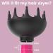 Xtava Black Orchid Hair Diffuser for 1.8 inch Blow Dryer Nozzle - Buy Online on GoSupps.com
