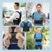 Posture Corrector Back Brace for Men & Women - Adjustable Breathable Full Back Support for Pain Relief - Fits Neck Shoulder Clavicle Upper & Lower Back - Black Large - Buy Online on GoSupps.com