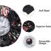 KimKSlay Satin Bonnet for Women - Black Flowers - Double Layer - Adjustable Cap for Long Hair, Braids, Dreadlocks, Curly Hair - Buy Online on GoSupps.com