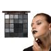 Zunishaone Smoky Eyeshadow Palette - 25 Shades Dark Powder Pigment Kit Cold Colors Long Lasting | Perfect for Women Girls Beginners Parties Festivals Makeup Practice