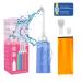 Po Shower Dusche XL 500ml Mobil Portable with 2 heads - Easy Portable Bidet for on the go travel - Portable intimate shower waterproof with bag - care for women men children and baby blue blue (single pack)