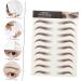 FOMIYES 72 Sheets Waterproof Eyebrow Stickers Make up Kit Fake Eyebrow Sticker Temporary Brow Tattoos Suite - Buy Online on GoSupps.com
