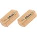 HANABASS Lot de 2 Peignes Double Face en Bambou Dense Antipelliculaire et Portable Outil de Coiffure Naturel pour Cuir Chevelu Sensible Usage Quotidien Poux Adapt Style Al atoire
