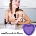lyanny Makeup Cleaning Bowl | Heart Shape Silicone Make up Brush Cleaner | Portable Brush Cleaning Pad Foldable Makeup Cleaning Tools for Brushes Sponges Purple - Buy Online on GoSupps.com