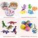 Dinosaur Bath Bombs for Kids - Safe Organic Spa Gift Set with Surprise Dinosaur Toy Inside | Fun Bubble Bath Bombs for Toddlers | Perfect for Birthday, Party, Christmas - Buy Online on GoSupps.com