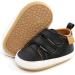 MK MATT KEELY Baby Girl First Walking Shoes | Anti-Slip Soft PU Leather Sneakers for Infant Toddler 6-12 Months - Black Style2 - Buy Online on GoSupps.com