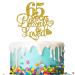 Tenhaisi Gold Glitter 65 Years Blessed & Loved Cake Topper - 65th Birthday / 65th Wedding Anniversary Cake Topper - Happy 65 Birthday - 65th Birthday / 65th Anniversary Party Decoration (65)